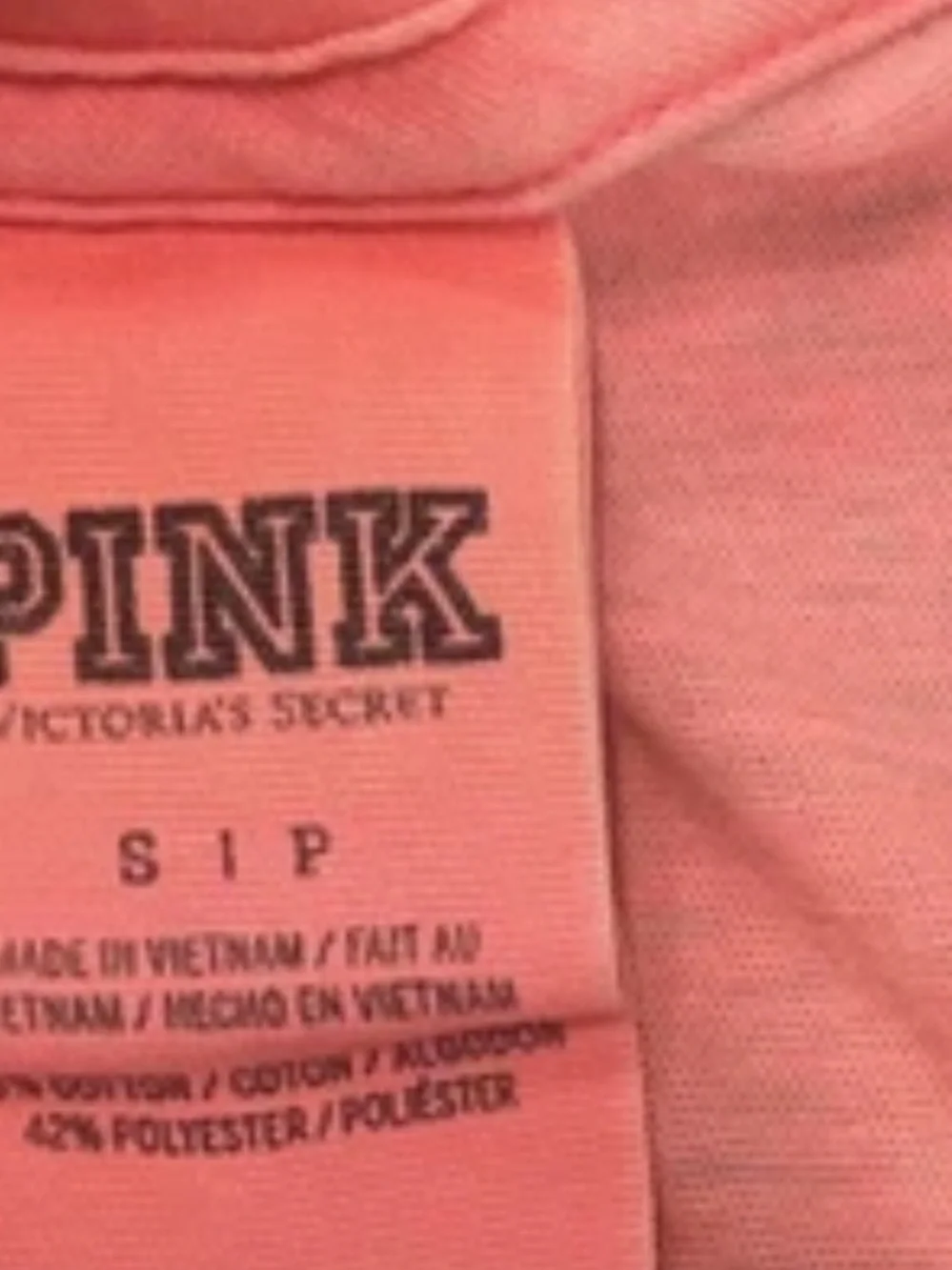 Pink Victoria’s Secret Athleisure 2PC  Tank Lagging’s Set Spellout Logo SZ.S